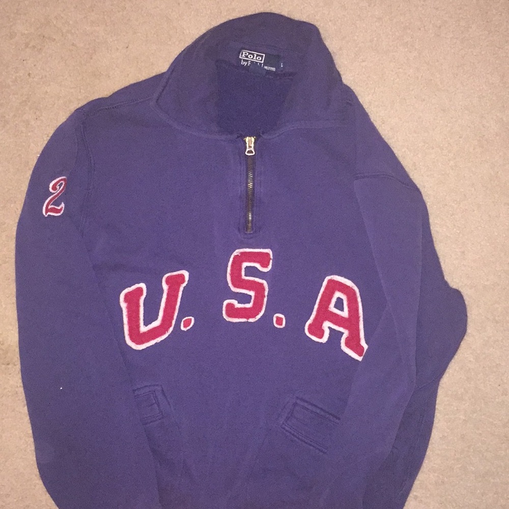 Polo by Ralph Lauren zip up pullover.